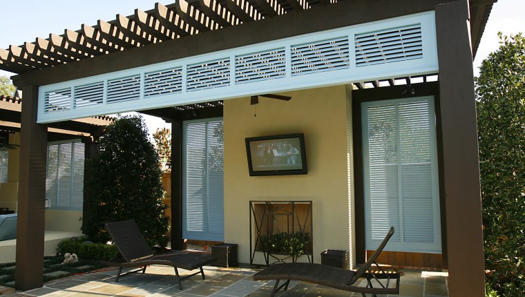 Outdoor Pool TV and Surround Sound